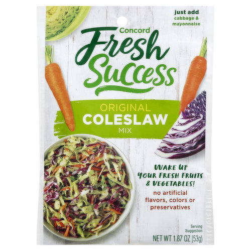 Concord Foods Coleslaw Mix, Original