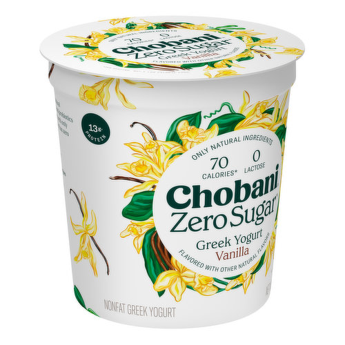 Chobani Non-Fat Greek Yogurt Vanilla Greek Yogurt 5.3oz