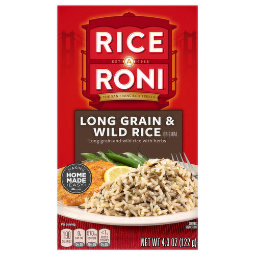 Rice-A-Roni Rice, Original, Long Grain & Wild