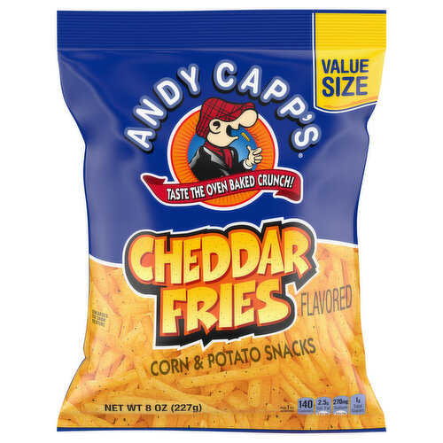 Andy Capp's Corn & Potato Snacks, Cheddar Fries, Big Bag