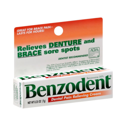 Benzodent Dental Pain Relieving Cream