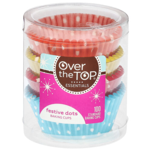 Over the Top Baking Cups, Festive Dots