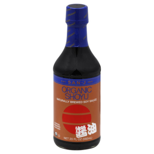 San-J Soy Sauce, Naturally Brewed, Organic Shoyu