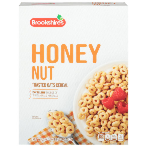 Brookshire's Cereal, Honey Nut, Toasted Oats - Brookshire's