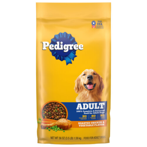 Pedigree Food for Dogs, Adult, Roasted Chicken, Rice & Vegetable Flavor