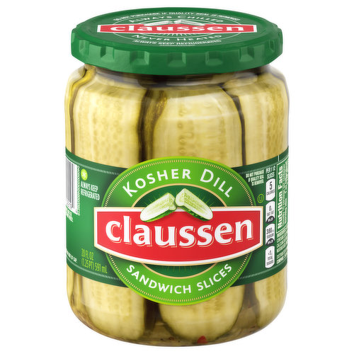 Claussen Kosher Dill Pickle Sandwich Slices