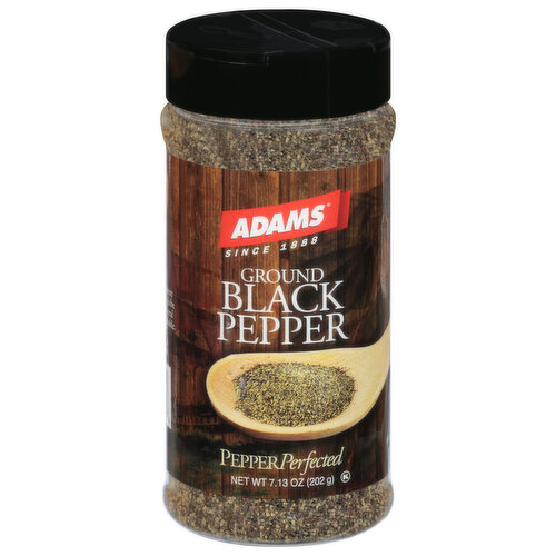 Adams Black Pepper, Ground, Pepper Perfected