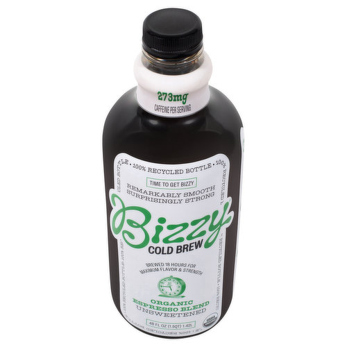 Coffee, Organic, Espresso Blend, Unsweetened, Cold Brew