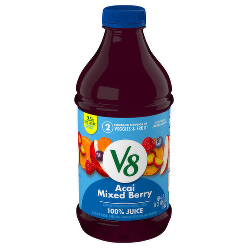 V8 100% Juice, Acai Mixed Berry