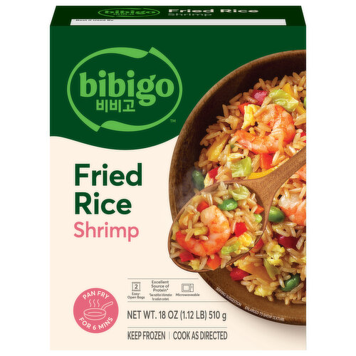 Bibigo Korean Style Fried Rice Shrimp with Soy Garlic Flavor