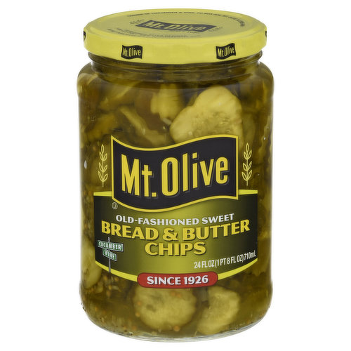 Mt Olive Bread & Butter Chips, Old-Fashioned Sweet