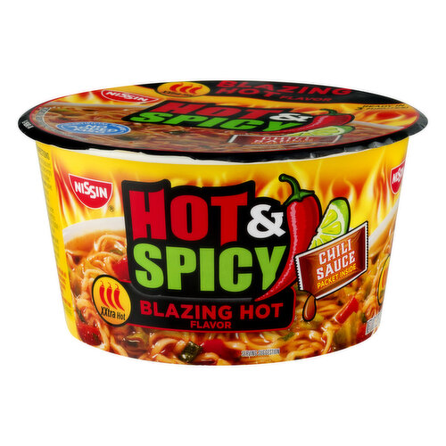 Nissin Nissin Hot & Spicy Ramen Noodle Soup Blazing Hot