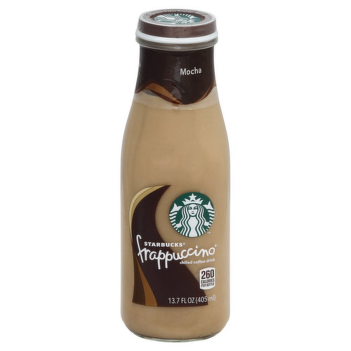 260 calories per bottle. For comments or questions, call 1-800-211-8307. Frappuccino.com. Please recycle.