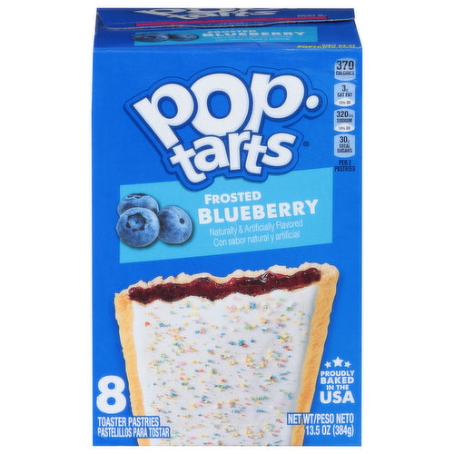 Pop-Tarts Toaster Pastries, Blueberry, Frosted