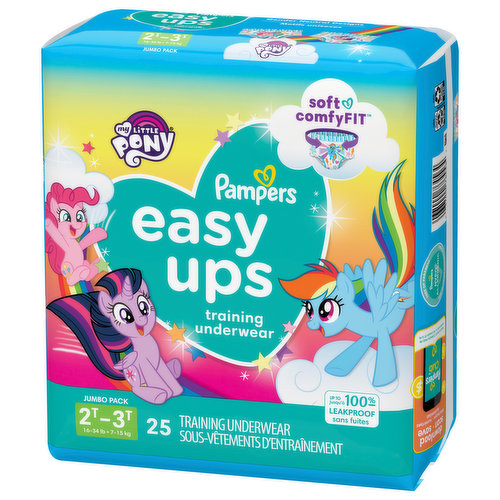 Pampers Training Underwear, 2T-3T (16-34 lb), My Little Pony