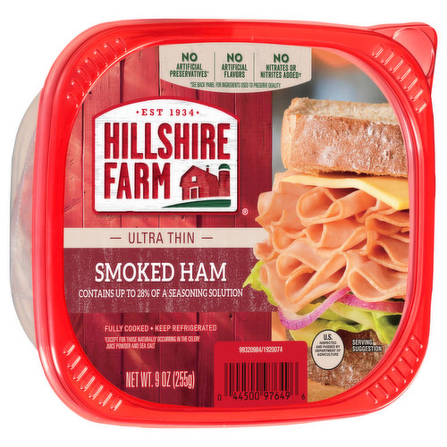 Hillshire Farm Ham, Brown Sugar, Ultra Thin - 9 oz