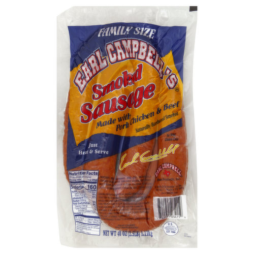 Earl Campbell's Smoked Sausage, Family Size