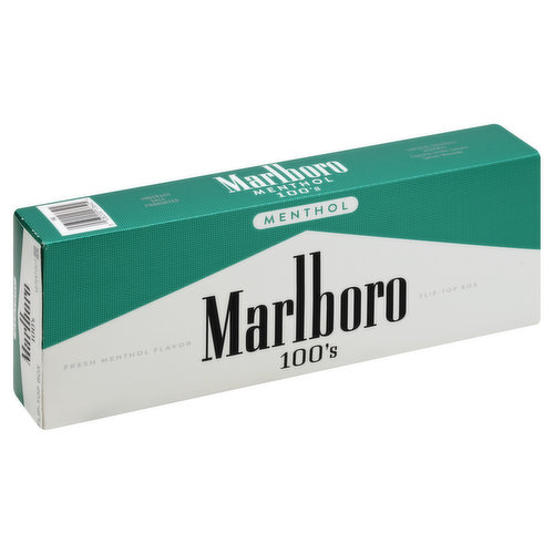 Marlboro Cigarettes, Menthol, 100's, Flip-Top Box