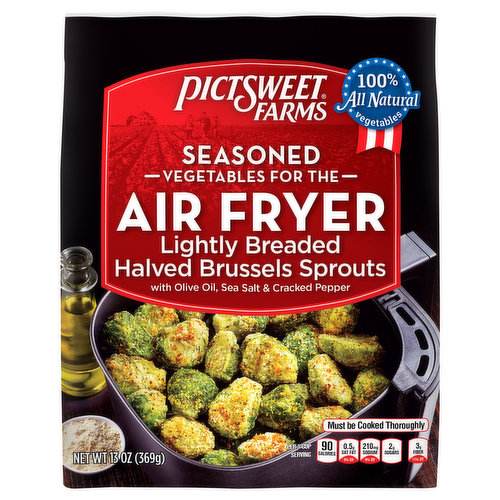 Pictsweet Farms Brussels Sprouts, Lightly Breaded, Halved, Air Fryer, Seasoned