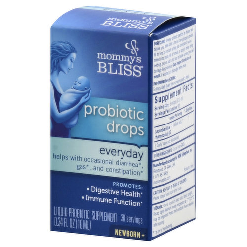 Mommy's Bliss Probiotic Drops, Everyday - Brookshire's