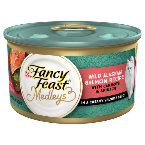 Fancy Feast High Protein Wet Cat Food, Medleys Wild Alaskan