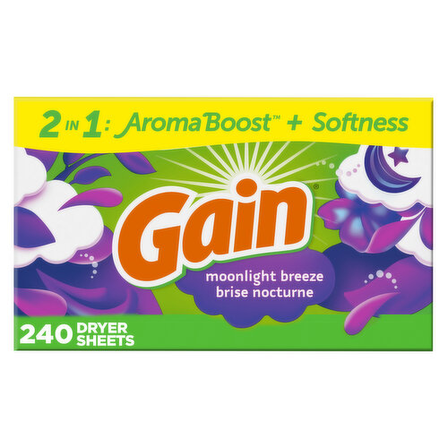 Gain Moonlight Breeze Fabric Softener Sheets