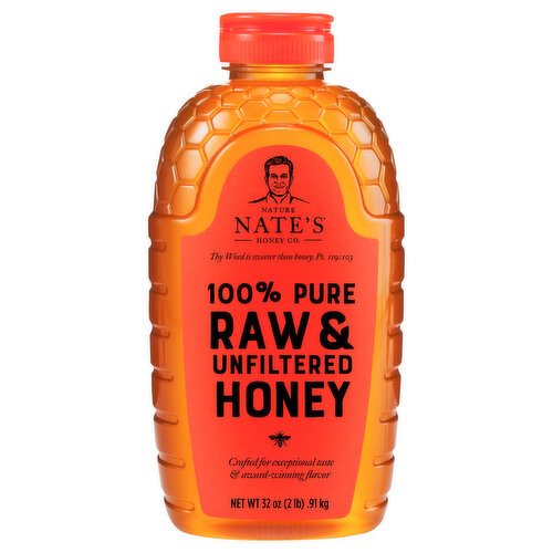 Nature Nate's Honey Co. Honey, Raw & Unfiltered, 100% Pure