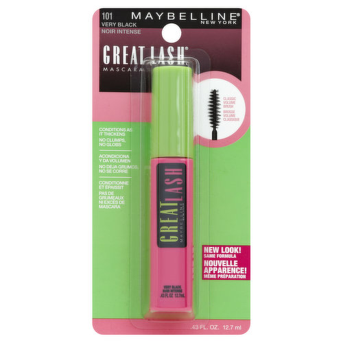 maybelline Mascara, Very Black 101