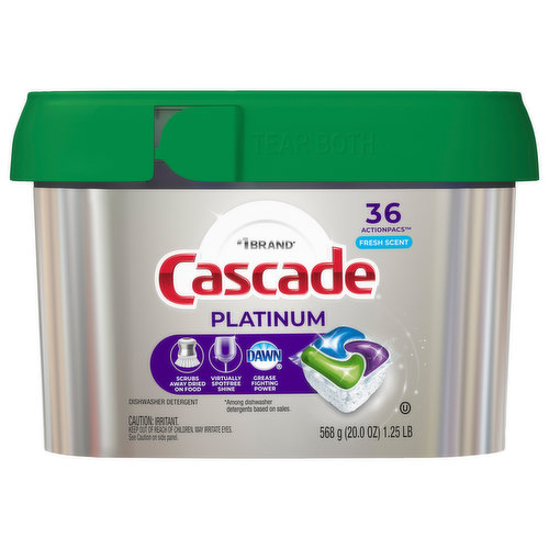 Cascade Dishwasher Detergent, Fresh Scent