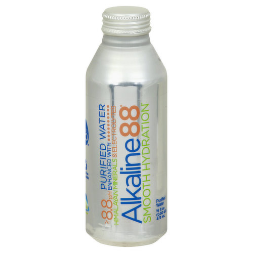 Alkaline88 Purified Water, Smooth Hydration