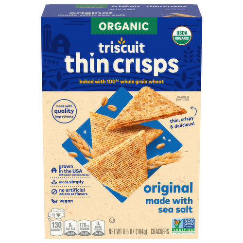Triscuit Organic Original Thin Crisps Crackers