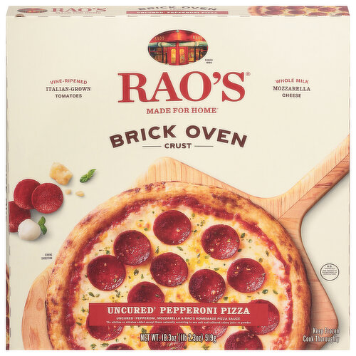 Rao's Made for Home Pizza, Brick Oven Crust, Uncured Pepperoni
