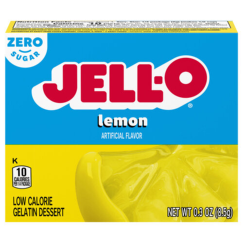 Jell-O Gelatin Dessert, Low Calorie, Lemon