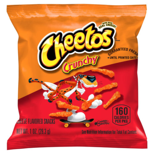 Cheetos Crunchy Cheese Flavored Snacks Flamin' Hot Flavor 1 Oz