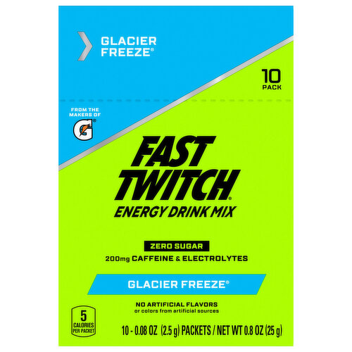 Fast Twitch Energy Drink Mix, Glacier Freeze