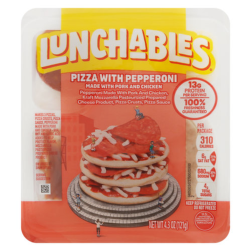 Lunchables Lunch Combinations, Pizza with Pepperoni