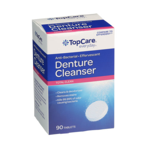 Topcare Anti-Bacterial Effervescent Total Clean Denture Cleanser Tablets