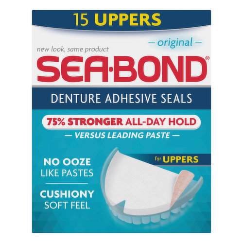 Denture Adhesive Seals, Uppers, Original