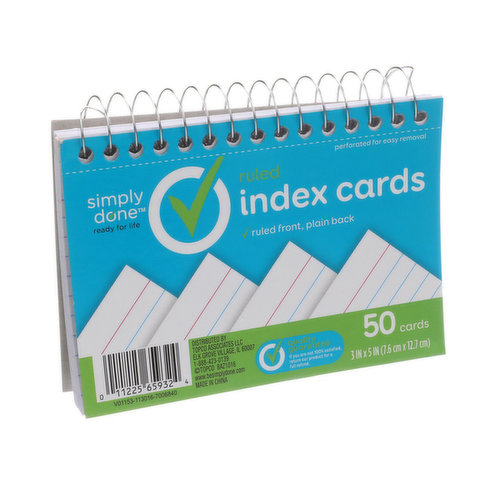 Border Index Cards, 3 x 5 Lined, Chevron Asst., 75ct - TOP3550, Top  Notch Teacher Products