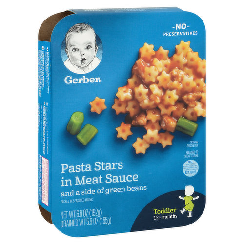 Gerber Pasta Stars In Meat Sauce