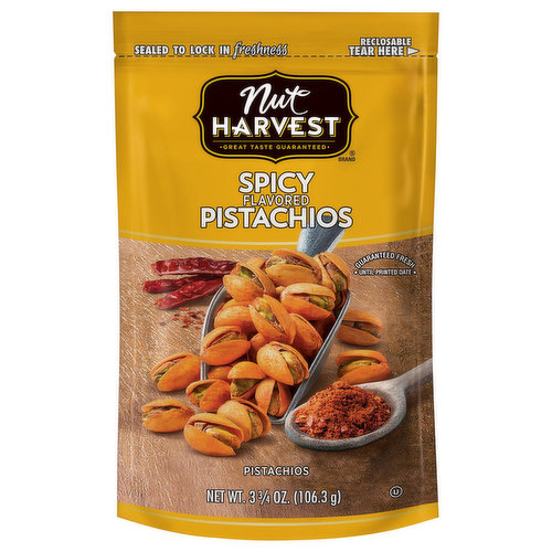 Nut Harvest Pistachios, Spicy Flavored