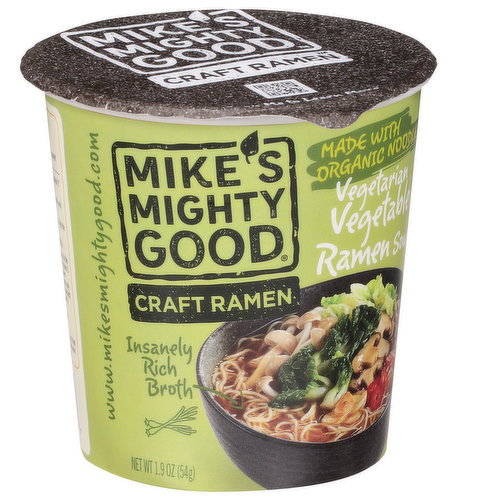 Mike's Mighty Good Ramen Soup, Vegetarian Vegetable - Brookshire's