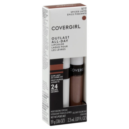 CoverGirl Lipcolor, All-Day, Spiced Latte 577