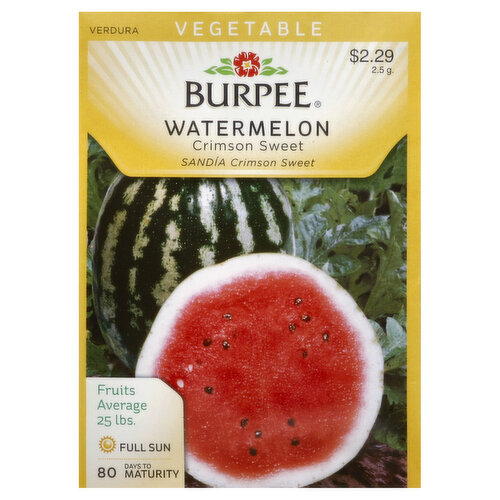 Burpee Seeds, Watermelon, Crimson Sweet