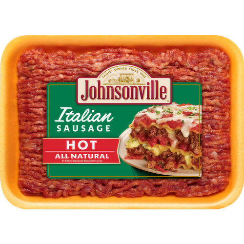 Johnsonville Sausage, Hot, Italian