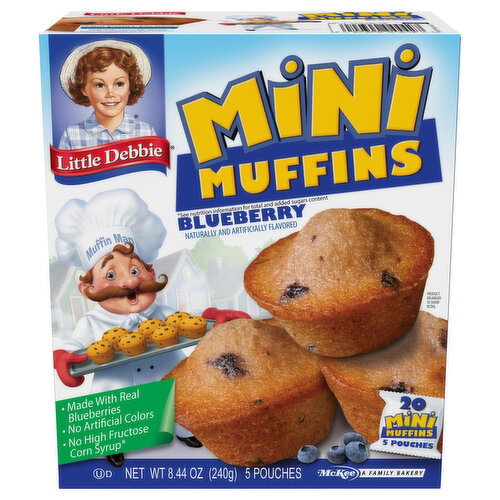 Little Debbie Muffins, Blueberry, Mini