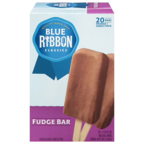 Blue Ribbon Classics Frozen Dairy Dessert, Fudge Bar