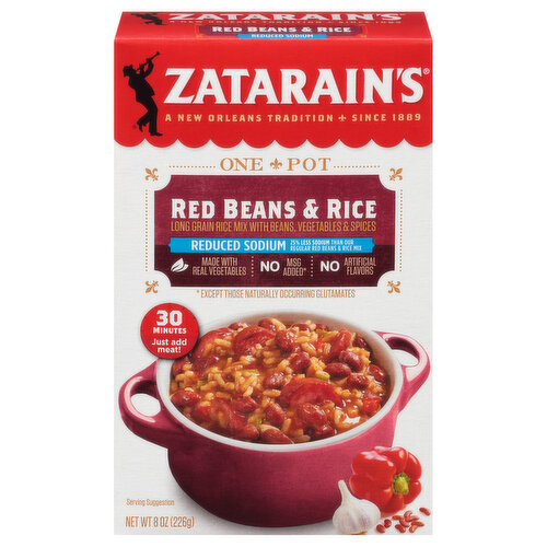 Zatarain's Red Beans & Rice, Reduced Sodium