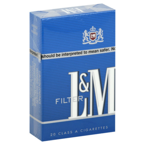 L M Cigarettes, Filter, Blue Pack