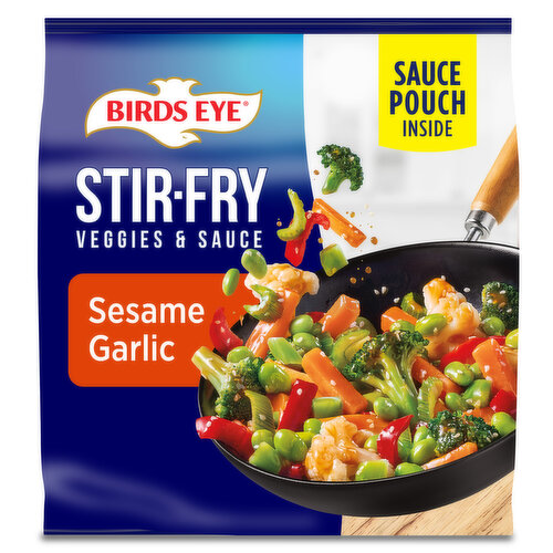 Birds Eye Sesame and Garlic Frozen Stir Fry Veggies and Sauce, Frozen Vegetables